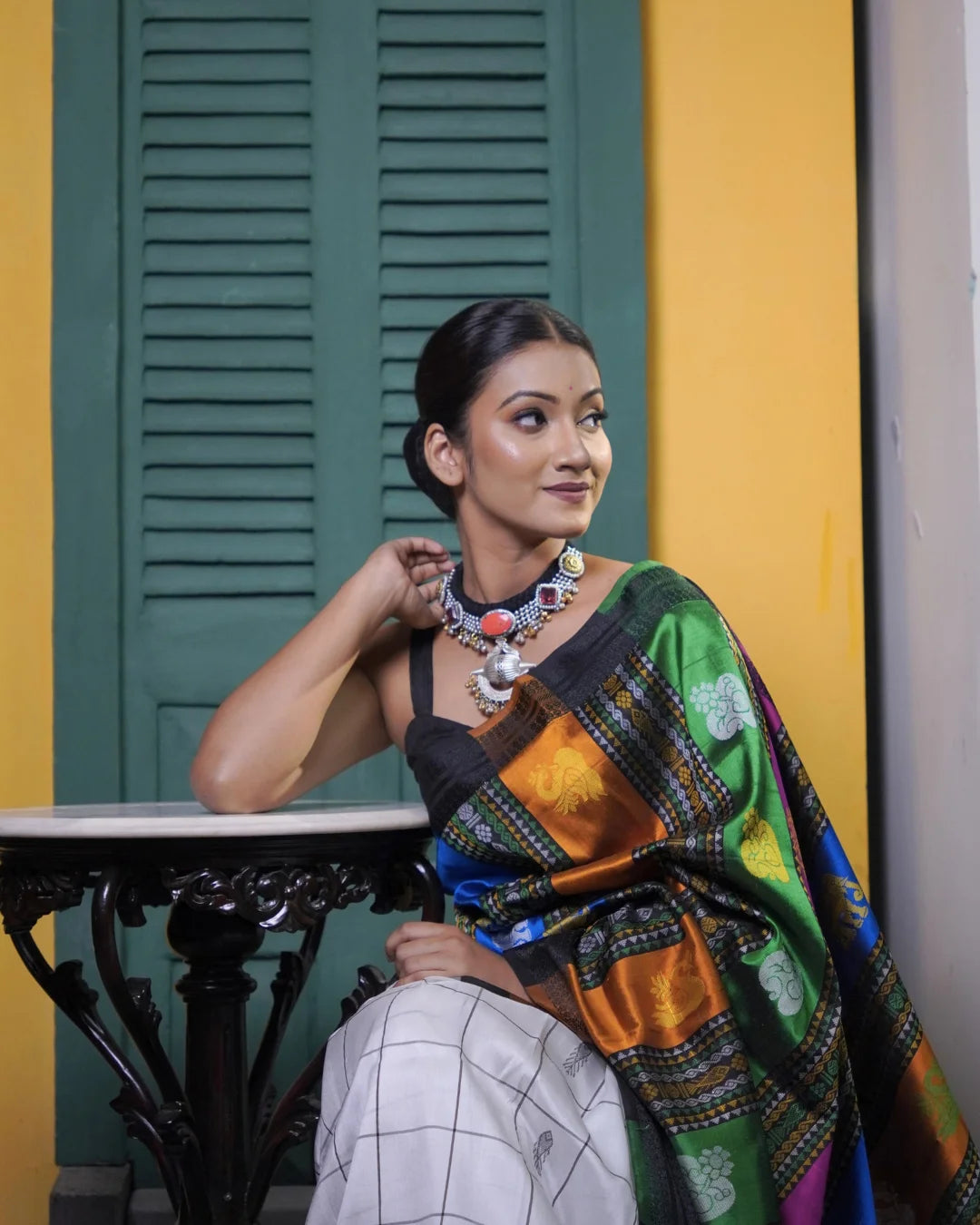 Pure Silk Handloom Berhampuri Saree