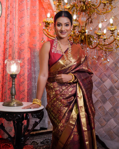 Pure Brocade Kanchipuram Silk Saree