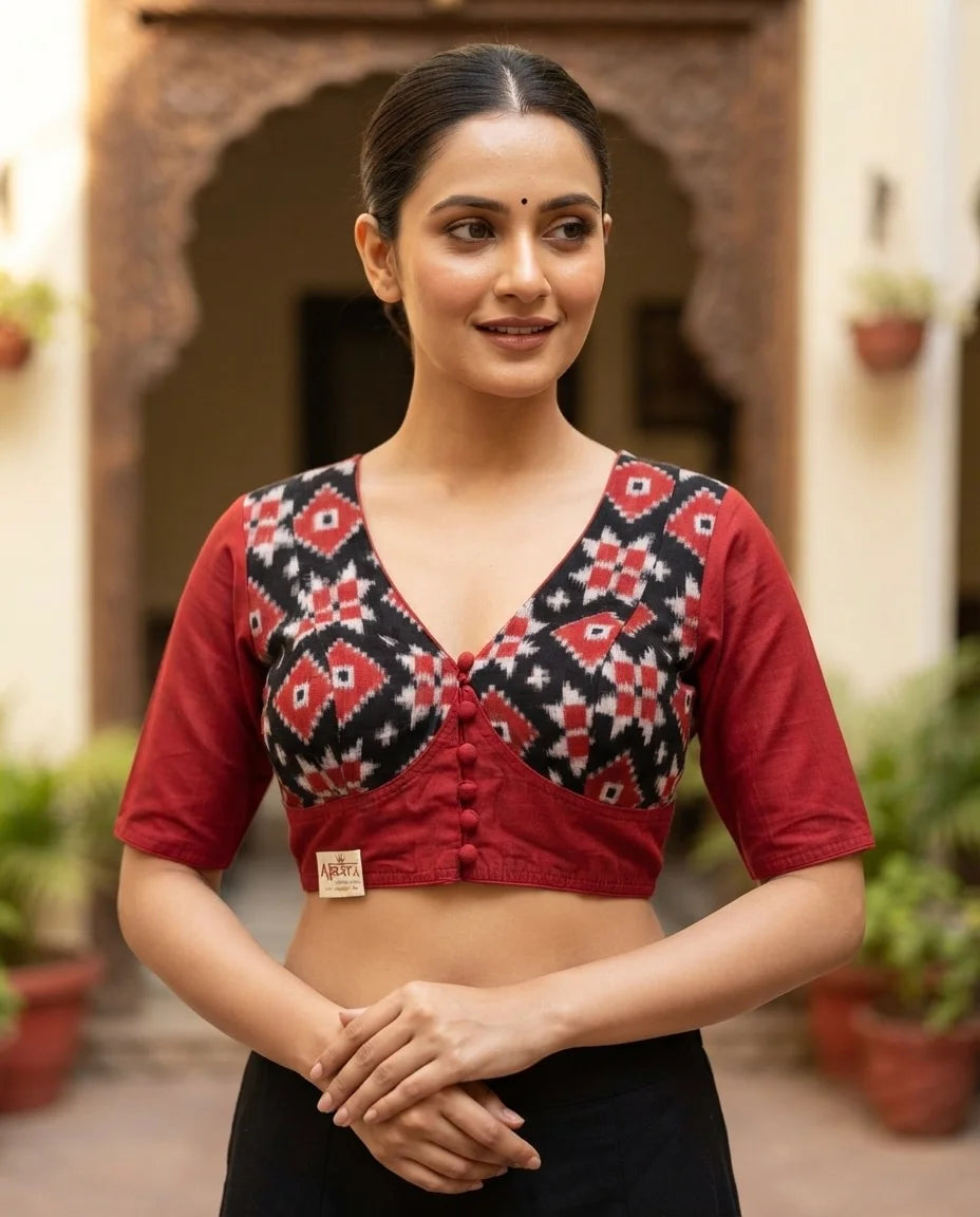 Telia Rumal Cotton Designer Blouse