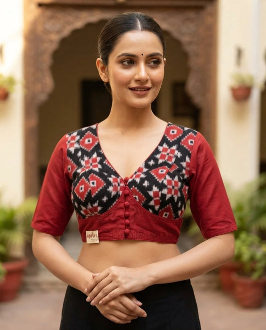 Telia Rumal Cotton Designer Blouse
